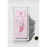 Talia Home Pembe Paris Eyfel Eiffel Kulesi Desenli Bebek Nevresim Takımı Çarşaflı TLABN-159 - 100 x 150 cm