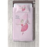 Talia Home pembe Paris Eyfel Kulesi Desen Eiffel Yatak Örtüsü TLAY-159 - 298 x 220 cm