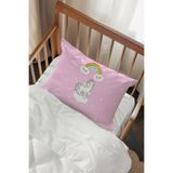 Talia Home Pembe Unicorn Desenli 2 Adet Yastık Kılıfı TLAYK-170