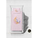 Talia Home Pembe Uyuyan Unicorn Desenli Bebek Nevresim Takımı Çarşaflı TLABN-080 - 100 x 150 cm