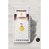 Talia Home Prens-Prenses Bebek Nevresim Takımı Çarşaflı TLABN-039 - Beyaz - 100 x 150 cm