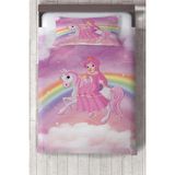 Talia Home prenses Desenli Çocuk ve Bebek Odası Yatak Örtüsü TLAY-268 - 405 x 220 cm - Pembe