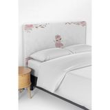 Talia Home Prensesli Balerin Kız Desenli Çocuk Yatak Baza Başlık Kılıfı TLABK-275 - Renkli - 100 x 100 cm