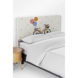 Talia Home Renkli Bisiklet Desenli Çocuk Odası Yatak Baza Başlık Kılıfı TLABK-166 - 100 x 100 cm