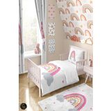 Talia Home Renkli Gökkuşağı Desenli Çocuk Odası Nevresim Takımı TLAN-025