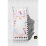 Talia Home Renkli Unicorn Desenli Bebek Nevresim Takımı Çarşaflı TLABN-081 - Beyaz - 100 x 150 cm