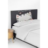 Talia Home Renkli Yıldızlar Desenli Çocuk Yatak Baza Başlık Kılıfı TLABK-244 - 90 x 70 cm