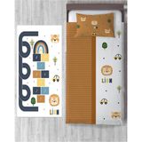 Talia Home Safari Aslan Desenli Çocuk Ve Bebek Odası Yatak Örtüsü - 150 x 220 cm - Sarı