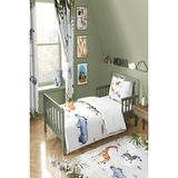Talia Home Safari Desenli Nevresim Takımı TLAN-181 - Beyaz - 160 x 220 cm