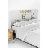 Talia Home Safari Hayvanlar Zebra Zürafa Fil Desenli Çocuk Yatak Baza Başlık Kılıfı TLABK-260 - Renkli - 100 x 100 cm