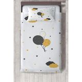 Talia Home Sarı Balonlu Çocuk ve Bebek Odası Yatak Örtüsü TLAY-002 - 140 x 220 cm - Beyaz