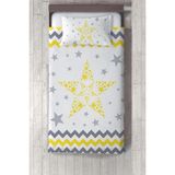 Talia Home sarı Yıldız Desenli Yatak Örtüsü TLAY-215 - 353 x 220 cm