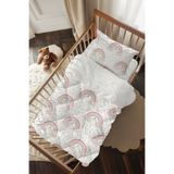 Talia Home Şeker Gökkuşağı Desenli Bebek Beşik Uyku Seti TLABG-345