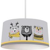 Talia Home Sevimli Ayılar 2 Çocuk ve Bebek Odası Sarkıt Avize TLAV-093 - Renkli - 1