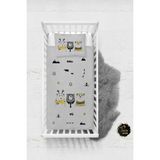Talia Home Sevimli Ayılar 2 Desenli Bebek Nevresim Takımı Çarşaflı TLABN-093 - Gri - 100 x 150 cm