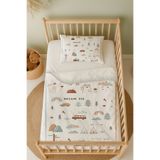 Talia Home Sevimli Doğa Desenli Bulutlar Bebek Nevresim Takımı Çarşaflı TLABN-057