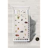Talia Home Sevimli Hayvanlar Desenli Bebek Nevresim Takımı Çarşaflı TLABN-227 - Krem - 100 x 150 cm