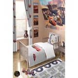 Talia Home Şimşek Mcqueen Desenli Çocuk Nevresim Takımı TLAN-107 - Beyaz - 160 x 220 cm
