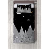 Talia Home siyah Beyaz Dağ Desenli Yatak Örtüsü TLAY-231 - 369 x 220 cm