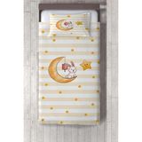 Talia Home tavşan Ay Yıldız Çocuk ve Bebek Odası Yatak Örtüsü TLAY-148 - 287 x 220 cm - Sarı