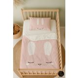 Talia Home Tavşan Desenli Bebek Beşik Nevresim Takımı Çarşaflı Tlabn-239