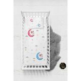 Talia Home Tavşanlar Desenli Bebek Nevresim Takımı Çarşaflı TLABN-073 - Beyaz - 100 x 150 cm