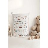 Talia Home TLAS-057 Çocuk ve Bebek Odası Düzenleyici Keçe Oyuncak Sepeti Özel Tasarım - Mor