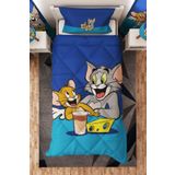 Talia Home Tom ve Jerry Desenli Tek Kişilik Çocuk Yorganı Uyku Seti TLAG-319