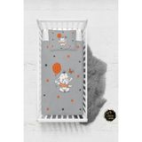 Talia Home Turuncu Balon Bebek Nevresim Takımı Çarşaflı TLABN-140 - Gri - 100 x 150 cm