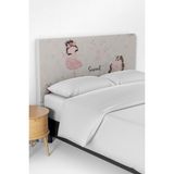 Talia Home Uçan Fil Desen Çocuk Yatak Baza Başlık Kılıfı TLABK-257 - Renkli - 90 x 70 cm