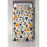 Talia Home üçgen Desenli Çocuk ve Bebek Odası Yatak Örtüsü TLAY-282 - Turuncu - 140 x 220 cm