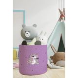 Talia Home Unicorn Çocuk ve Bebek Odası Düzenleyici Oyuncak Sepeti TLAS-054 - Mor