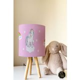 Talia Home Unicorn Desenli Çocuk Odası Abajur Tlav-170
