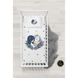 Talia Home Unicorn ve Prenses Desenli Bebek Nevresim Takımı Çarşaflı TLABN-214 - Beyaz - 100 x 150 cm