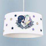 Talia Home Unicorn ve Prenses Desenli Çocuk Odası Sarkıt Avize - Renkli - 1
