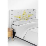 Talia Home Unicorn ve Prenses Desenli Çocuk Yatak Baza Başlık Kılıfı TLABK-214 - Renkli - 90 x 70 cm
