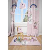 Talia Home Unicorn'lu Prenses'li Desenli Çocuk Ve Bebek Odası Fon Perdesi 2 Kanat Tla-281