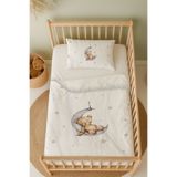 Talia Home Uyuyan Ayı Desenli Bebek Beşik Nevresim Takımı Çarşaflı Tlabn-278