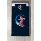 Talia Home uzay Astronot Desenli Çocuk ve Bebek Odası Yatak Örtüsü TLAY-232 - 370 x 220 cm - Lacivert