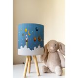 Talia Home Uzay Mekiği Desenli Çocuk Odası Abajur Masa Lambası TLAB-339