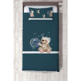 Talia Home yeşil Ayıcık Çocuk ve Bebek Odası Yatak Örtüsü TLAY-144 - 283 x 220 cm