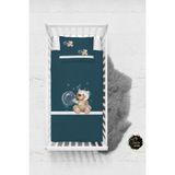 Talia Home Yeşil Ayıcık Desenli Bebek Nevresim Takımı Çarşaflı TLABN-144 - Koyu Yeşil - 100 x 150 cm