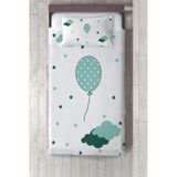 Talia Home yeşil Balon Bulut Desenli Çocuk Yatak Örtüsü TLAY-200 - 338 x 220 cm