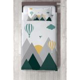 Talia Home yeşil Kuş Vadisi Dağ Desenli yatak Örtüsü TLAY-299 - 436 x 220 cm