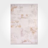 Talia Krem Geometrik Modern Geometrik Etnik Desenli Boho Makinada Yıkanabilir Hafif Hav Toz Vermez Leke Tutmaz Kaymaz Taban Dijital Makine Baskı Halı Oturma Odası Salon Yolluk Koridor Mutfak Halısı