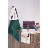 Talia Nakışlı Çeyizlik 6lı Bambu El Yüz Havlusu 50X90 cm - 50 x 90 cm - Çok Renkli