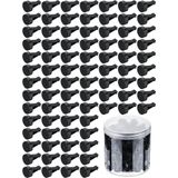 Tallew 100 Adet Metal Araba Havalandırma Klipsi Plastik Yuvalı Başlıklı Otomatik Tazeleme Klipsi Parfüm Klipsi Yedek Klima Çıkış Klipsleri Ofis Ev için, Siyah, 40 x 24 mm, 1,0 Adet, 1 Adet