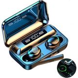TALON Bluetooth Kulaklık Kulakiçi Powerbankli Çift Mikrofonlu Dokunmatik Kablosuz Kulaklık Earbuds - Siyah
