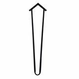 Talya Ahşap Ve Kütük Sehpa Metal Firkete Ayak 44 Cm