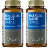 Talya Çörekotu Yağı 60 Softgel - Soğuk Sıkım - Yüksek Timokinon - Nigella Sativa Tohumlarından GDO'suz Türk Çörekotu Yağı - Glifosat İçermez (2 paketi)